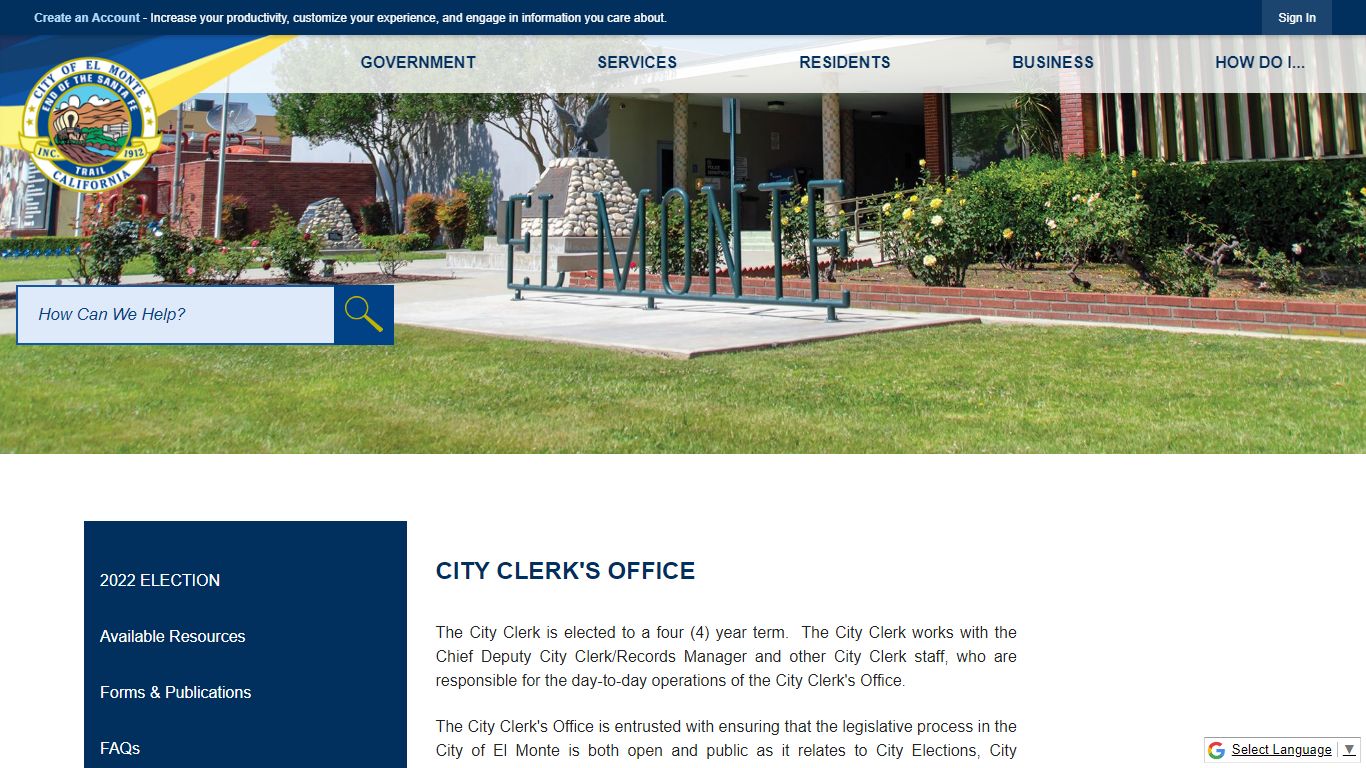 City Clerk's Office | El Monte, CA